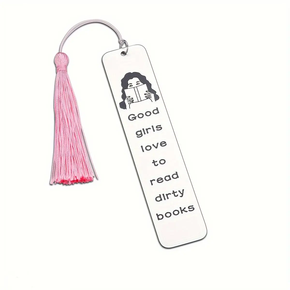 Stainless Steel Bookmark, 1 Count Funny Bookmark, Bookmark Gift for Book Lovers, Birthday Gift for Women Friend Besties