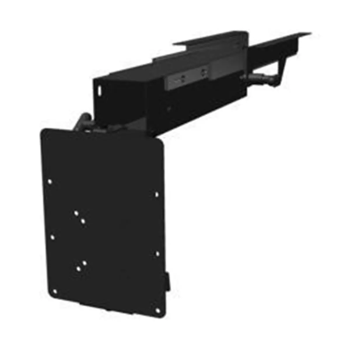 212 MAIN TV40010H Universal Flip-Down Slide-Out Ceiling Camera Mount, 20.5 in. W, 7.5 in. H, 45 lbs Capacity, VESA Holes, Swivel, Tilt, Extension Options, for Action Cameras, Monitors, Flat Panel Televisions, Basement Cargo Bay Use