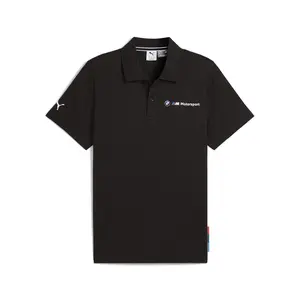 PUMA Mens Bmw M Motorsport Jacquard Short Sleeve Shirt Casual Casual - Black