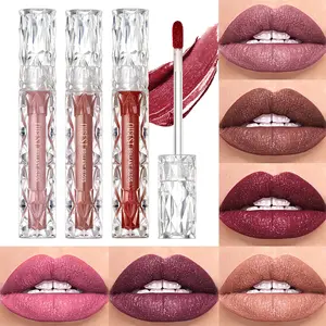 Diamond Moisturizing Lip Balm, Metallic Color, Long-Lasting Glossy Finish, Pearl Shimmer, Suitable for Girls and Women