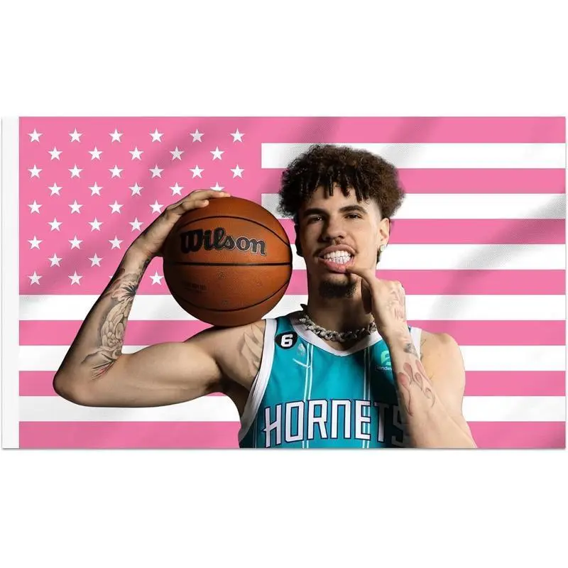 LaMelo Ball Decorative Tapestry -Light Home Decor Flag, Double Stitched, Wall Hanging for Outdoors & Indoors bedroom decor tapestry stuff for your room cheap cheap bedroom decor cool stuff for your bedroom