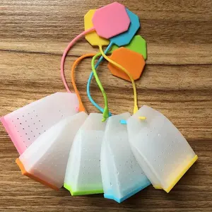 Random Color Silicone Tea Infuser, 3 Counts Tea Strainer for Loose Leaf & Herbal Teas, Tea Making Tool for Home Office Use
