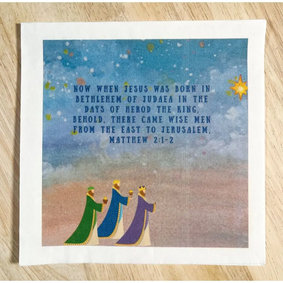 Wise Men Decoupage Napkin