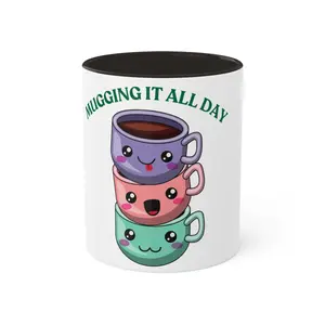 Mugging It All Day, Sip & Smile Mug Collection, 11oz Ceramic Drinkware