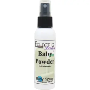 Eclectic Lady Baby Powder Body Spray - 2 oz Hydrating Fragrance for Women - Phthalate Free & Light Moisturizing Scent