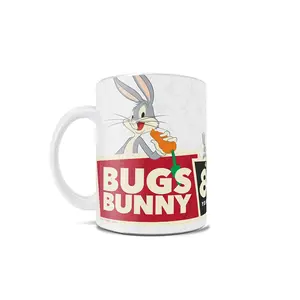 Trend Setters WMUG1133 Looney Tunes Bugs Bunny 80th White Ceramic Mug
