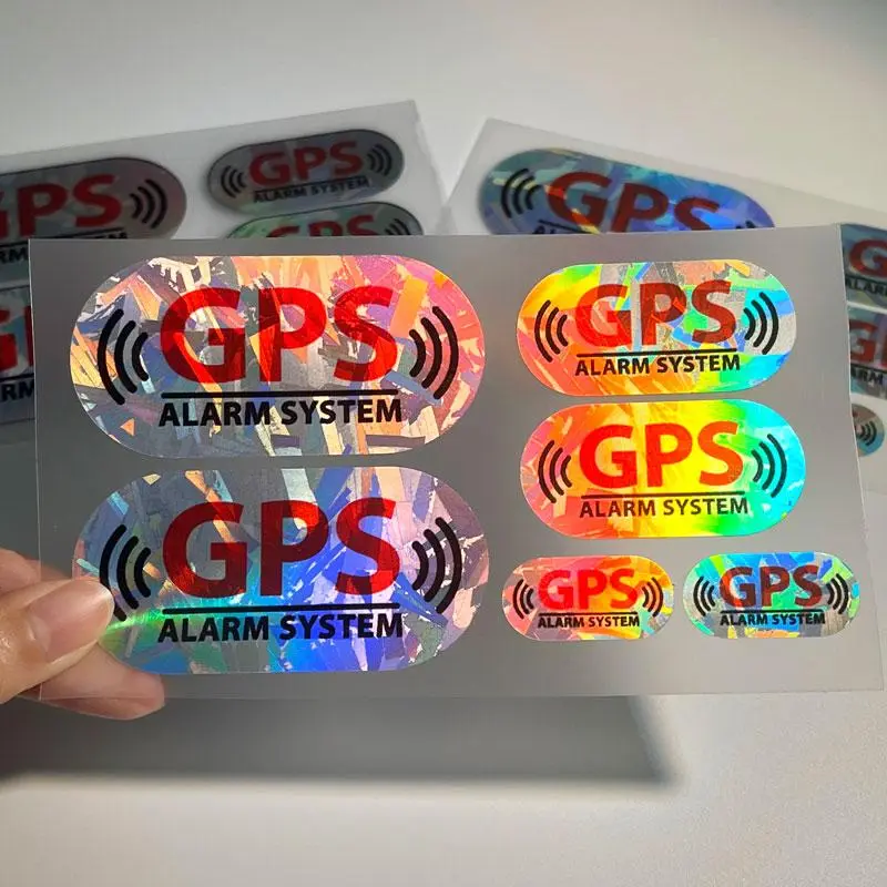 GPS Satellite Positioning System Sticker, Car Exterior Decorative Decal, Universal Waterproof Easy To Stick DIY Warning Anti-theft Sticker
