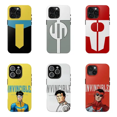 Custom Viltrumite Conquest Mark Polycarbonate Rubber Smartphone Case - Protective Shockproof Cellphone Casing, Omni Man & Invincible Logo Cover Protector, Custom Fit Covers, Phone Guard, Wireless Charging Compatible for iPhone 17 Air Pro Max