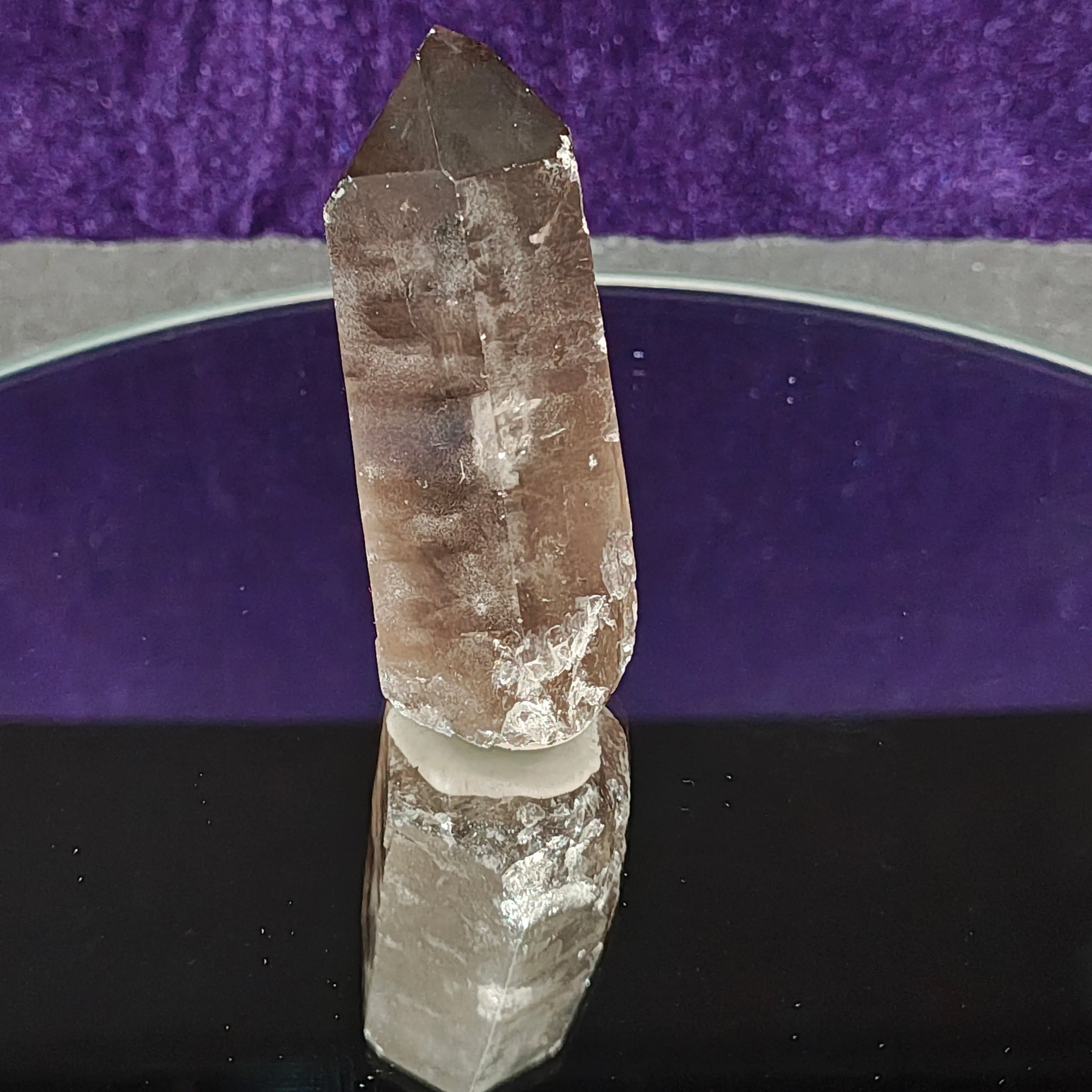 Natural Smoky Quartz Crystal, 2.5" Translucent Mother Earth Grounding Stone for Anxiety Relief, Root Chakra Protection - Zodiac Gift for Sagittarius, Scorpio - Ideal to Place Near Door for Adults, Stress Reliever, Virgo, Aquarius, Crystal Decor, 2.5 Inche
