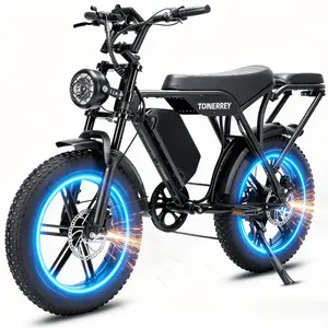 All-terrain electric off-road bike for  & teens: 1500W power, 50-80  range, 28mph speed. 20×4" fat tires for bold off-road fun, with pedal assist for relaxed and flexible riding. 20-inch 40-70 mile