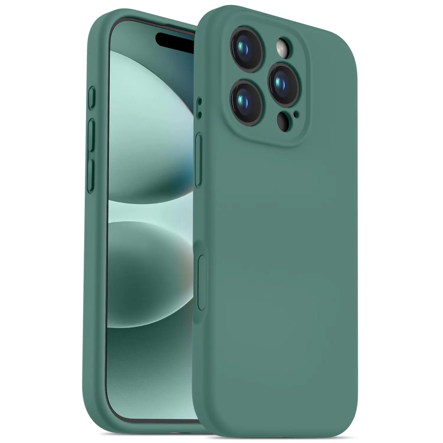 OTOFLY Wireless Durable Silicone Shockproof Slim Case with Thin Frame for iPhone 16 Pro (6.3 in) - Camera Control Button Coverage, 12FT Military-Grade Protection, Mobile Phone Accessory for Men