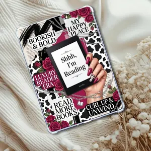 Shhhh I'm Reading Light Girl Insert: Kindle or eReader Decor for Book Lovers