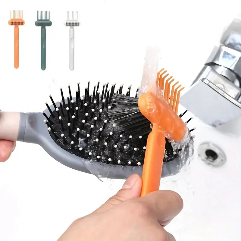 Hair Brush Cleaner Tool Set, Easy Hair & Dust Remover for Hair Brushes, Curl Brushes & Combs, Reusable Cleaning Tool for Lint & Product Build-Up, Hair Care Essentials, Vanity & Dorm Organization,back to school