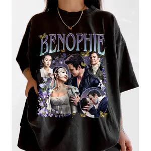 Benophie Shirt, Bridgerton Shirt, Benedict And Sophie Bridgerton Season 4 Shirt, Floral Shirt, Couple Love, Gift For Fan, Bridgerton TV Show Shirt, Lady Whistledown Shirt, Gift For Fans