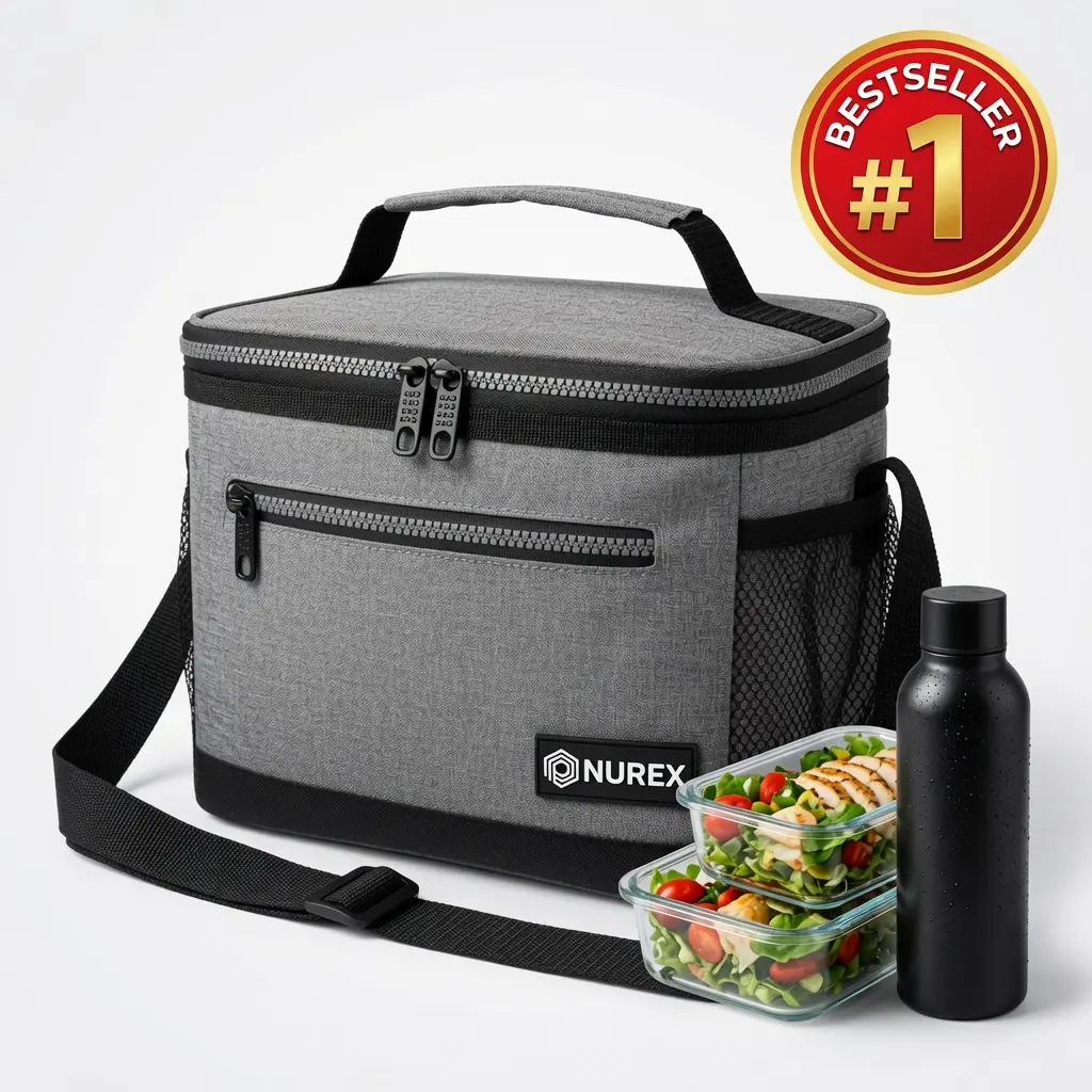 Insulated Lunch Bag - Leakproof, Waterproof, Zip Closure, Versatile Compact Cooler Pouch, Keeps Meals Hot & Cold, Ideal for Lunch at Work, Perfect for Outdoor Use, Essential, Thermal, Packing Lunch For My Kid, Food