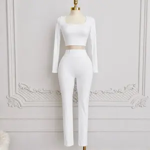 Double Lined white Legging set