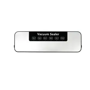 Vacuum Sealer Machine for Food Storage One-Touch Automatic Air Sealing System Compact Food Saver with Wet & Dry Modes Extend Freshness 5X Longer Prevent Food Waste Ideal for Meat Vegetables Fruits Meal Prep & Sous Vide Kitchen Use  Fast-Sealing