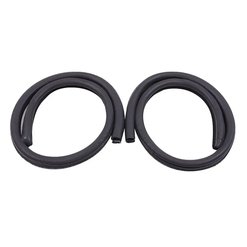 B-Pillar Car Door Rubber Seal Strip Self Adhesive Automotive Door Soundproofing Weather Stripping Double Auto Weatherstrip fit Truck Pickup RVs Car Interior Accessory Vehicle