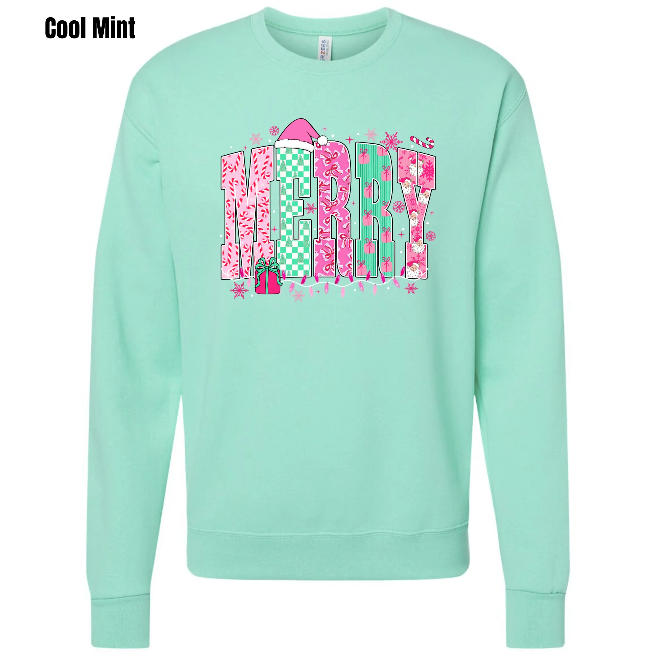 Mint & Pink Merry Sweatshirt 'NLB'
