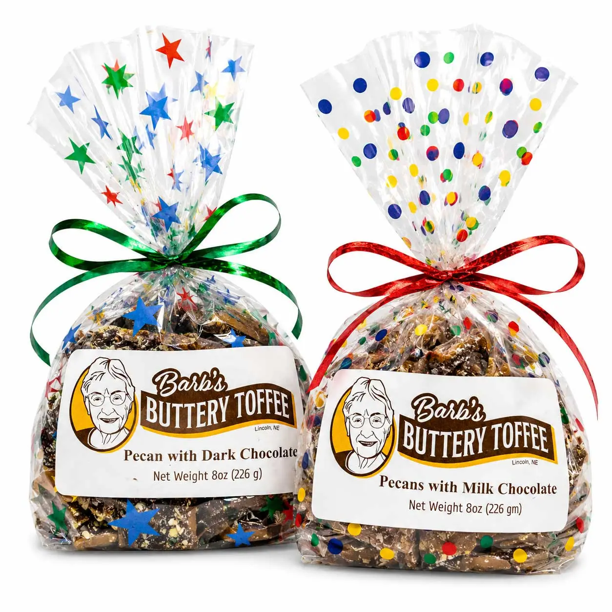 IN-STORE PICKUP ONLY | Homemade Pecan Toffee Bundle | 8 oz | Milk and Dark Chocolate | Barb's Buttery Toffee