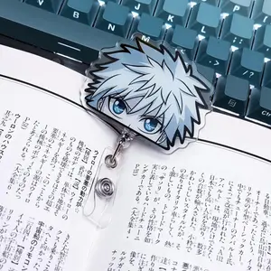 Assassin Kid Inspired Badge Reel – Cute Anime Killua Zoldyck ID Holder Clip for Work & School