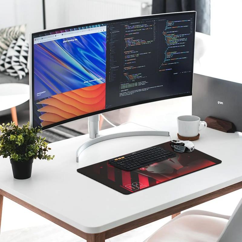 Zero Two Darling in The Franxx Elegant Desk Mat for Professional Office Environments - Sleek Design Enhances Appeal & Aesthetics