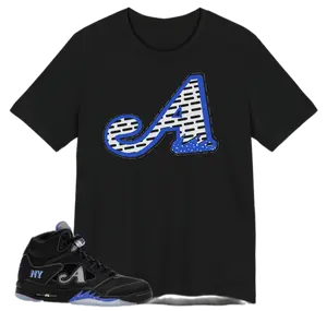 5 Awake NY Racer Blue Black Sneaker Match Shirt, Jd 5 Awake Racer Blue Unisex Tee