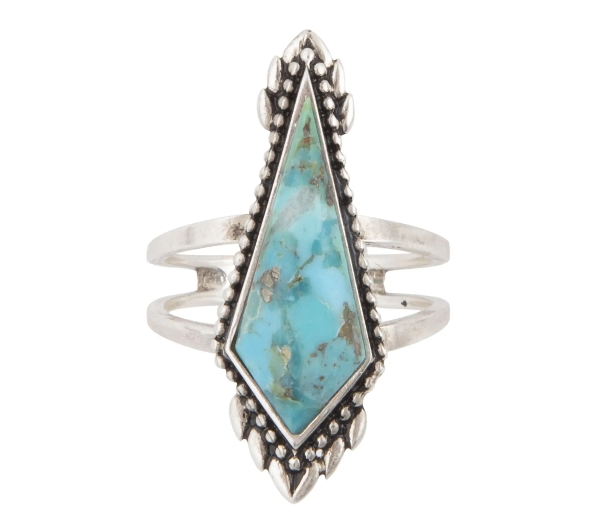 Barse Artisan Crafted Anemone Turquoise Ring