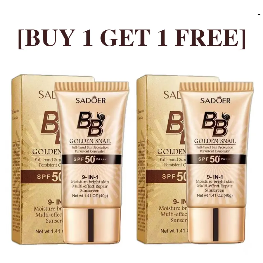 [BUY 1 GET 1 FREE] High-coverage waterproof snail BB cream -matte finish, long-lasting moisturizing and oilcontrol, creates a natural makeup look, perfect formakeup beginners, a great gift for Mother's Day,Valentine's Day. anti-aging skin rejuvenation