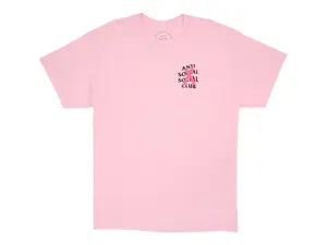 Anti Social Social Club Men's Cancelled T-Shirt Pink, from StockX
