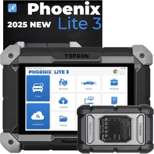 TOPDON Phoenix Lite3 2026 Upgraded TopDon Scanner of Lite 2 Bidirectional Scan Tool with CAN-FD Car Diagnostic Scanner Tools 35+ Maintenance Resets Toplogy Mapping ECU Coding FCA Autoauth  car scanner obd2