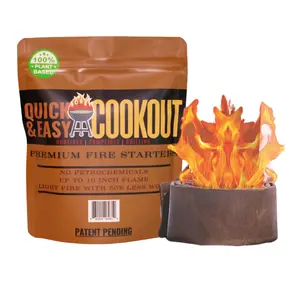 The Survivor: Start Fires Fast with Zero Effort! The Most Powerful Fire Starter You Will Ever Use. Plant-Based Fuels Only. Light Wet Logs Without Kindling. Patent-Pending. for Camping, Fire Pits, Survival