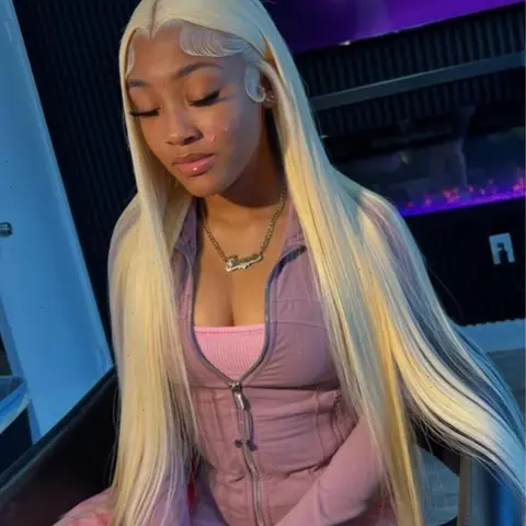 [BB Face] 613 13x6 Straight Lace Front Wig 40 Inch Human Hair Blonde Wig HD Lace Frontal Wig Pre Plucked with Baby Hair for Women Pre Plucked Wigs 613 Wig