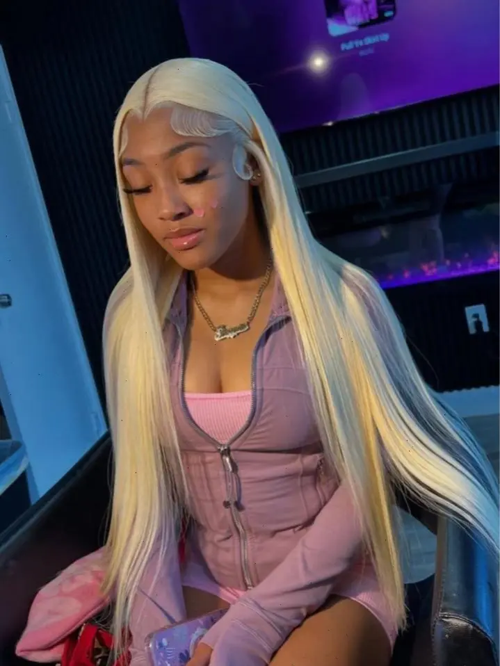 [BB Face] 613 13x6 Straight Lace Front Wig 40 Inch Human Hair Blonde Wig HD Lace Frontal Wig Pre Plucked with Baby Hair for Women Pre Plucked Wigs 613 Wig