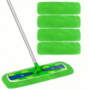 Reusable Microfiber Cleaning Pads, Compatible with Dry & Wet Sponges, Suitable for Hardwood Floors, 2/4/6/8 Pieces Set, Replacement Mop Pads