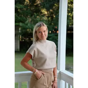 Oatmeal Mock Neck Sweater