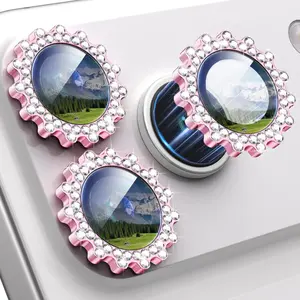 For iPhone 17 Pro/17 Pro Max Camera Lens Protector Film, Shiny Diamond/metal Single Piece, 9h Hardness, Scratch-Resistant Screen Protector