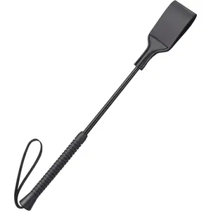 18 Inch Horse Whip, Premium Riding Crop Horse Whip for Equestrian Sports,Black, with Non-Slip Handles