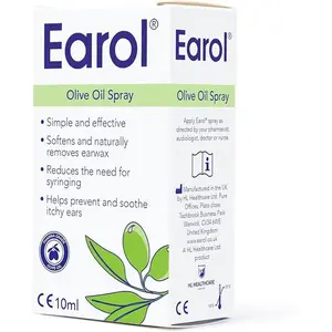 Earol Olive Oil Natural Ear Wax Softener Naturally Removing Effective Spray