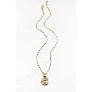 Glitzy Initial Necklace