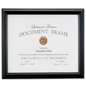 Lawrence Frames  8.5 x 11 Black Document Frame