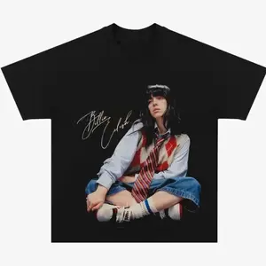 BILLIE THE TOUR 2025 SHIRT V14, Billie Merch, Vintage 90s Graphic Tee, Y2k Unisex Cotton Shirt, Retro Rapper Graphic Shirt, Streetwear Outfit, Vacation Trip Gift, Gift for Fans W75 LTG