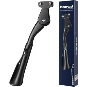 Bike Kickstand 24"-29", Adjustable Height Bike Stand for Adult Bike, Electric Bike, Mountain Bike, Fat Tire Bike, Motorcycle. Required 2 Holes In Bike Chainstay(40mm apart)