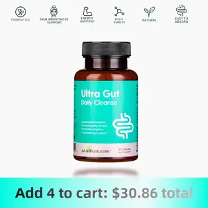 7 Day Cleanse -super Gut & Colon Support|Advanced Formula with Senna leaf & Aloe vera extract |Contains 5 Billion Probiotics| DietaryFiber for Digestive Health|30 capsules
