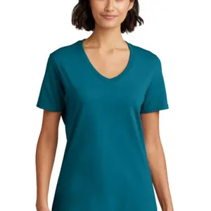 Women's Essential V-Neck Cotton Tee - LPC54V - Soft & Flattering, Everyday Comfort, Versatile, Casual, Basic