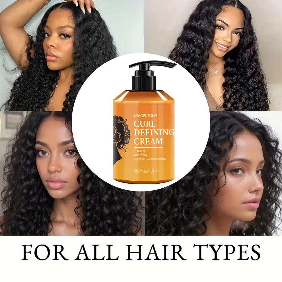 7-in-1 Curl Cream – Moisturizing and Nourishing Formula that Defines Natural Curls, Reduces Frizz, Softens Dry Hair, Enhances Shine and Elasticity, Easy Styling for Smooth and Manageable Curls, Suitable for Men and Women
