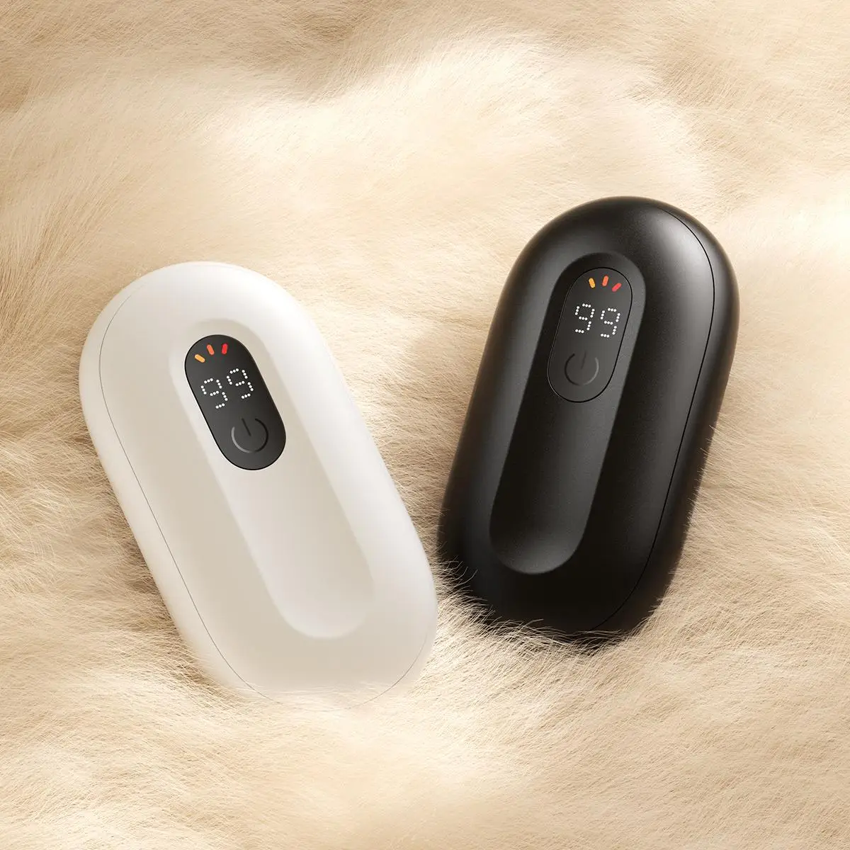 COLDSKY Portable Hand Warmer, Rechargeable Hand Warmers with Digital Display, Pocket Size Hand Warmer for Outdoor Camping, Travel, Hiking, Fishing, Ro