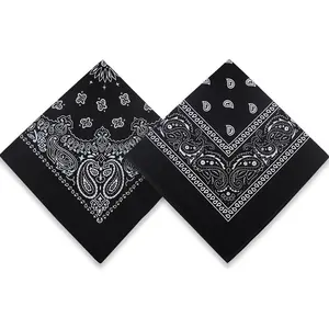 2 Pack  Pattern Bandanas, 22x22 Inches Cotton Bandanas Handkerchief Face Mask for Men & Women