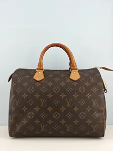 Pre-owned Monogram coated canvas Clutches & Wristlets Louis Vuitton Speedy 30 Monogram Canvas Handbag【SP1914】
