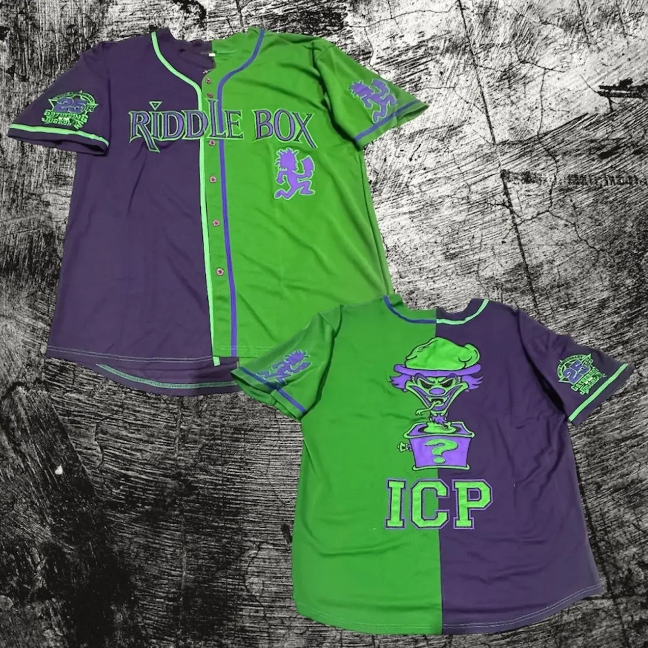 Split Colors Riddle Box Baseball Jersey, ICP Juggalo Jersey, Gift For Him, Gift For Her, For Any Season, Classic Styles